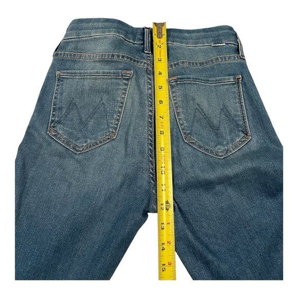 Mother The Looker Ankle Fray In Birds Of Paradise Medium Wash Size 24 Inseam 25" - Picture 8 of 16